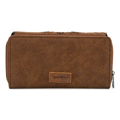 TR198-W010 Trinity Ranch Genuine Hair-On Cowhide RFID Protected Collection Wallet