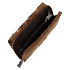 TR198-W010 Trinity Ranch Genuine Hair-On Cowhide RFID Protected Collection Wallet