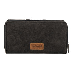 TR198-W010 Trinity Ranch Genuine Hair-On Cowhide RFID Protected Collection Wallet