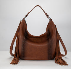 MWF1007G-9360 Montana West Fringe Collection Concealed Carry Hobo/Crossbody -Brown