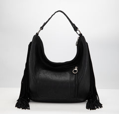 MWF1007G-9360 Montana West Fringe Collection Concealed Carry Hobo/Crossbody -Black