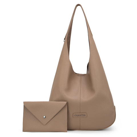 MWC2-298   Montana West Hobo Bag with Pouch - Khaki