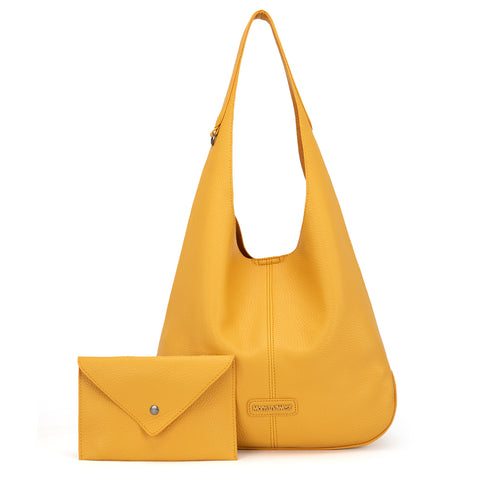 MWC2-298   Montana West Hobo Bag with Pouch - Yellow