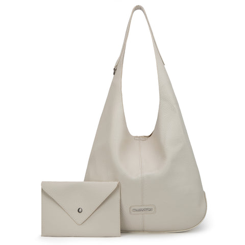 MWC2-298   Montana West Hobo Bag with Pouch - Beige