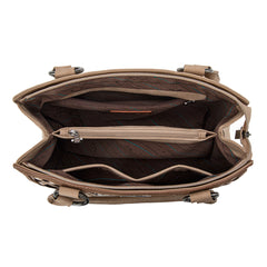 MW1325G-8317  Montana West Cut-Out Embroidered Concealed Carry Tote