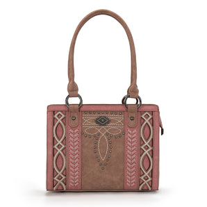 MW1325G-8317 Montana West Cut-Out Embroidered Concealed Carry Tote