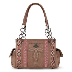 MW1325G-8085  Montana West Cut-Out Embroidered Concealed Carry Satchel