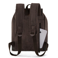 TR185-9110   Trinity Ranch Genuine Hair-On Cowhide Tooled Backpack - Coffee