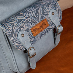 WG12-9110B  Wrangler Vintage Floral Tooled Backpack - Jean