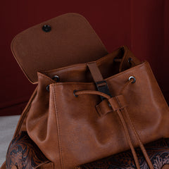 WG12-9110B  Wrangler Vintage Floral Tooled Backpack - Brown
