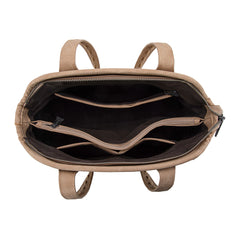 TR199G-8260  Trinity Ranch Genuine Hair-On Cowhide Tooled Concealed Carry Tote
