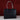 WG102G-8119  Wrangler Cow Print Concealed Carry Wide Tote -Black