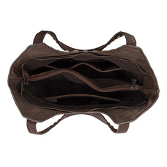 TR199G-8250  Trinity Ranch Genuine Hair-On Cowhide Tooled Concealed Carry Tote