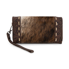 TR199-W018  Trinity Ranch Hair-On Cowhide Toole Collection Wallet