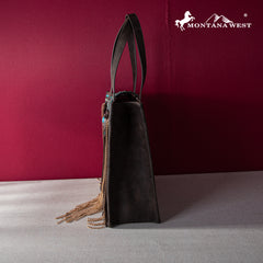 MWF1047G-8119 Montana West Fringe Collection Concealed Carry Tote 