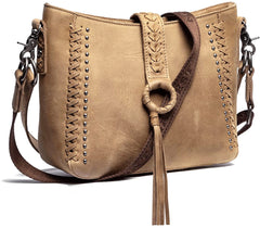 MWL-001 Montana West Genuine Leather Collection Hobo/Crossbody