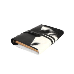MWL-044 Montana West Genuine Hair-On Cowhide Leather Journal Notebook Handheld Size 6.5" x 9.25" (150 Sheets/300 Pages)
