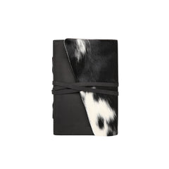 MWL-044 Montana West Genuine Hair-On Cowhide Leather Journal Notebook Handheld Size 6.5" x 9.25" (150 Sheets/300 Pages)