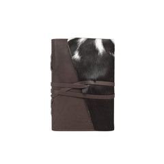MWL-044 Montana West Genuine Hair-On Cowhide Leather Journal Notebook Handheld Size 6.5" x 9.25" (150 Sheets/300 Pages)
