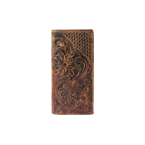 MWL-W005 Genuine Tooled Leather Collection Men's Wallet