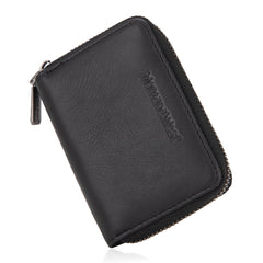 MWS02-W001   Montana West Genuine Leather Credit Card Zip Wallet for Men Woman