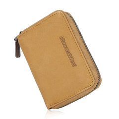 MWS02-W001   Montana West Genuine Leather Credit Card Zip Wallet for Men Woman