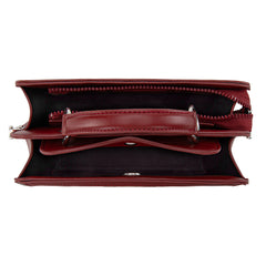 NC-AFU004BDY  University of Arkansas Razorbacks Satchel/Crossbody Bag -Burgundy