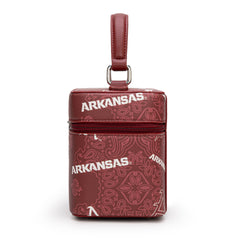 NC-AFU007BDY  University of Arkansas Razorbacks Vanity Top Handle-Bag- Burgundy