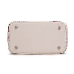 NC-AFU007BG  University of Arkansas Razorbacks Vanity Top Handle-Bag -Beige