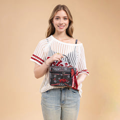 NC-AFU007BK   University of Arkansas Razorbacks Vanity Top Handle-Bag Black