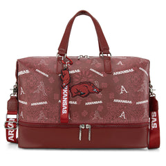 NC-AFU008BDY  University of Arkansas Razorbacks Duffle Bag -Burgundy