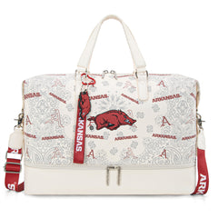 NC-AFU008BG  University of Arkansas Razorbacks Duffle Bag -Beige