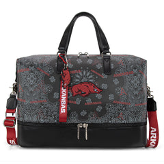 NC-AFU008BK  University of Arkansas Razorbacks Duffle Bag -Black