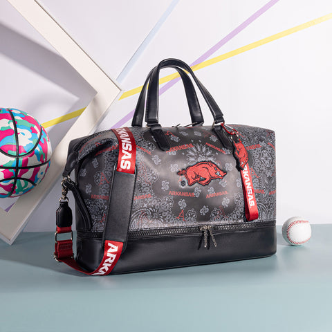 NC-AFU008BK  University of Arkansas Razorbacks Duffle Bag -Black