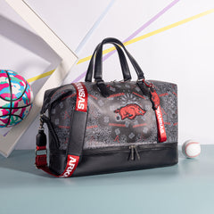 NC-AFU008BK  University of Arkansas Razorbacks Duffle Bag -Black