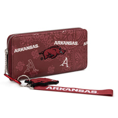 NC-AFU011BDY University of Arkansas Razorbacks Wallet/Wristlet - Burgundy