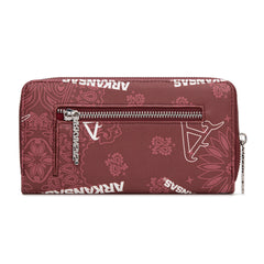 NC-AFU011BDY University of Arkansas Razorbacks Wallet/Wristlet - Burgundy