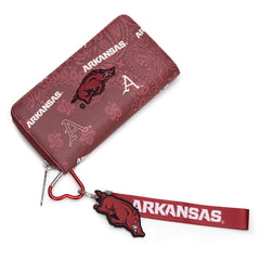 NC-AFU011BDY University of Arkansas Razorbacks Wallet/Wristlet - Burgundy
