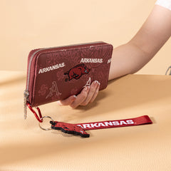NC-AFU011BDY University of Arkansas Razorbacks Wallet/Wristlet - Burgundy