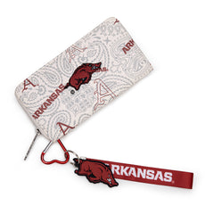 NC-AFU011BG University of Arkansas Razorbacks Wallet/Wristlet - Beige