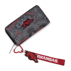 NC-AFU011BK University of Arkansas Razorbacks Wallet/Wristlet - Black