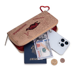 NC-AFU011KH  University of Arkansas Razorbacks Wallet/Wristlet - Khaki