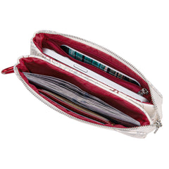 NC-AFU013BG   University of Arkansas Razorbacks Wallet/Wristlet - Beige