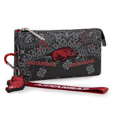 NC-AFU013BK  University of Arkansas Razorbacks Wallet/Wristlet - Black