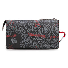 NC-AFU013BK  University of Arkansas Razorbacks Wallet/Wristlet - Black