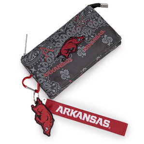 NC-AFU013BK University of Arkansas Razorbacks Wallet/Wristlet - Black