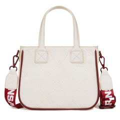NC-AFU014BG  University of Arkansas Razorbacks Tote/Crossbody Bag - Beige