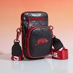 NC-AFU015BK University of Arkansas Razorbacks Crossbody Bag - Black