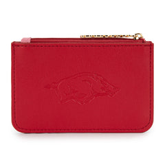 NC-AFU021BDY University of Arkansas Razorbacks Zip Card Case-Burgundy