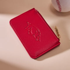 NC-AFU021BDY University of Arkansas Razorbacks Zip Card Case-Burgundy